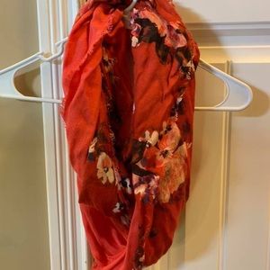 Floral infinity scarf